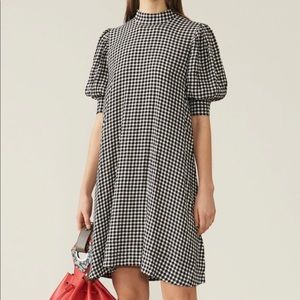 Ganni Printed Crepe Dress (sz34)